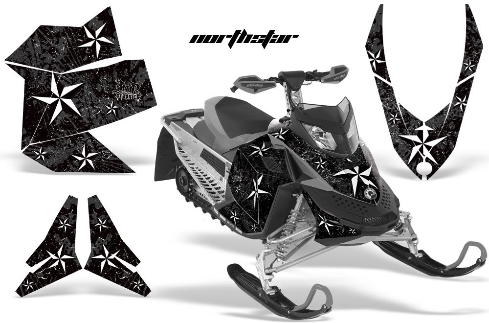 Skidoo REV XP Graphics Kit BLACK Northstar